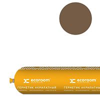 Герметик ECOROOM AS-16, 600 мл, орех, для деревянного строения, файл-пакет – ТСК Дипломат